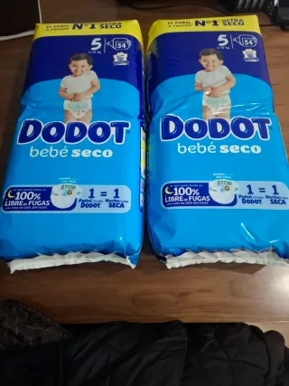 Fraldas Dodot Bebé Seco T5 (108 unidades)