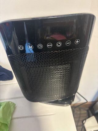 Estufa de baño negra