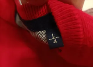 Jersey punto fino rojo STUDIO con coderas.