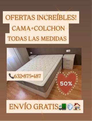 CAMA+ COLCHON!! CAMA+COLCHON!! CAMA +COLCHON!!