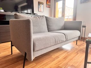 Divano a 2 posti grigio design moderno