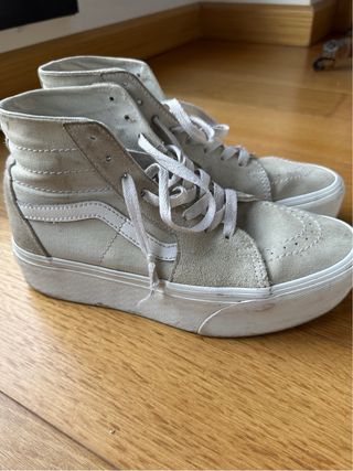 Zapatillas Vans Altas Beige