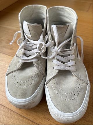 Zapatillas Vans Altas Beige