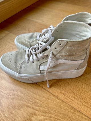 Zapatillas Vans Altas Beige