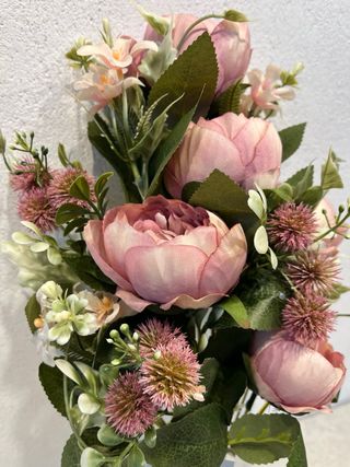 Bouquet Peonie Antichizzato 45cm Fiori Artificiali