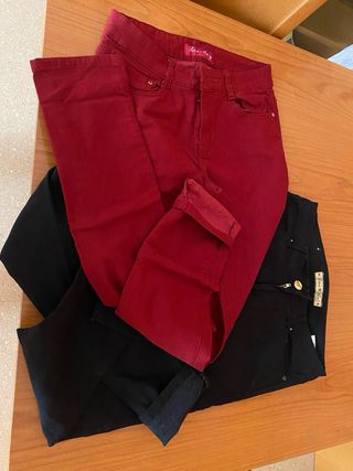 Pantalones de Invierno Negros y Rojos