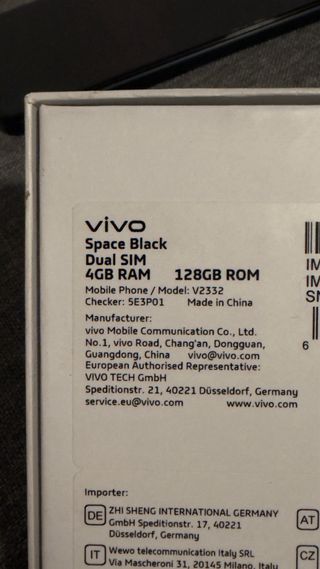 Vivo Y03 128 GB, 4GB  Space Black