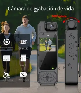 Cámara Corporal Portátil 2K