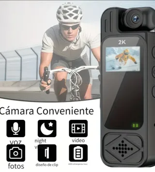 Cámara Corporal Portátil 2K