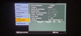 Proyector Epson EMP-TW2000 y lámpara de recambio
