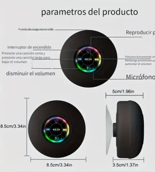 Altavoz Muni LED multicolor