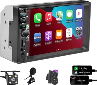 Radio de Coche Bluetooth 2 DIN con Carplay y Andro