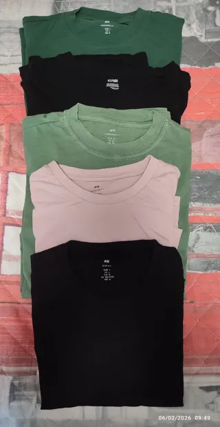 Lote 5 Camisetas H&M Talla L Nuevas precio por 1