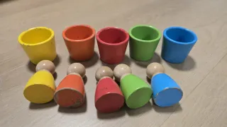 2 Juguetes Montessori Bloques Colores y Figuras