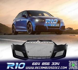 PARAGOLPES DELANTERO AUDI A3 8V 12-16 LOOK RS3 PDC SRA