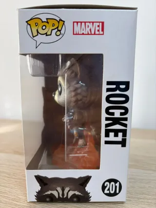 Funko Pop Marvel Rocket #201 Guardianes Galaxia