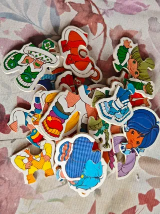 8 Puzzles de la serie Rainbow Brite, años 80