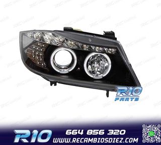 FAROS BMW E90 05-08 LUZ DIURNA LED NEGRO