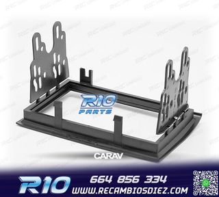 MARCO NEGRO RADIO 2-DIN PARA CITROEN JUMPER PEUGEOT BOXER FI