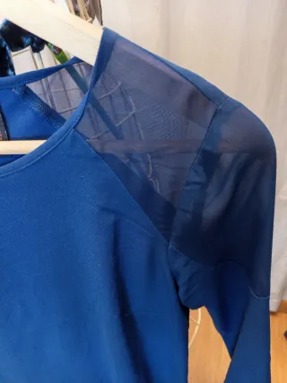 Vestido azul con mangas de gasa Talla M