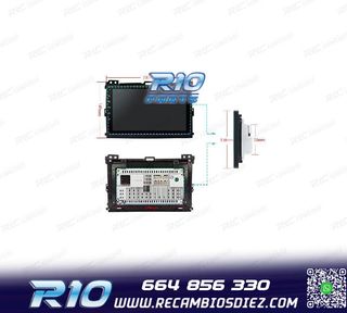 RADIO GPS ANDROID 12 PARA TOYOTA LAND CRUISER 02-09