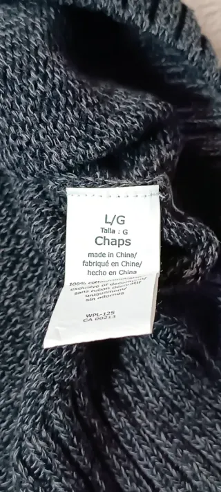 Ralph Lauren Chaps Jersey Gris Talla L/ XL Hombre