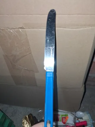 Juego 3 cuchillos y tenedores de acero inoxidable