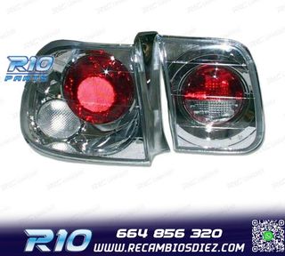 PILOTOS HONDA CIVIC 4P 96- LOOK LEXUS FONDO CROMO