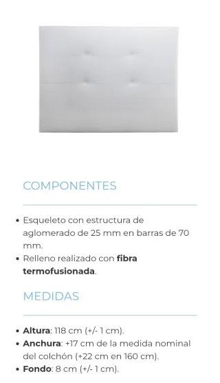 Cabeceros de cama blancos