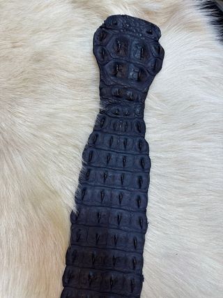 Cinturone in coccodrillo nero