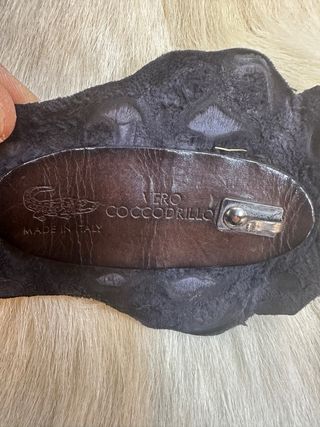 Cinturone in coccodrillo nero