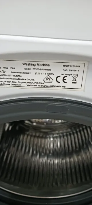 Lavadora Haier 10kg A+++ Carga Frontal