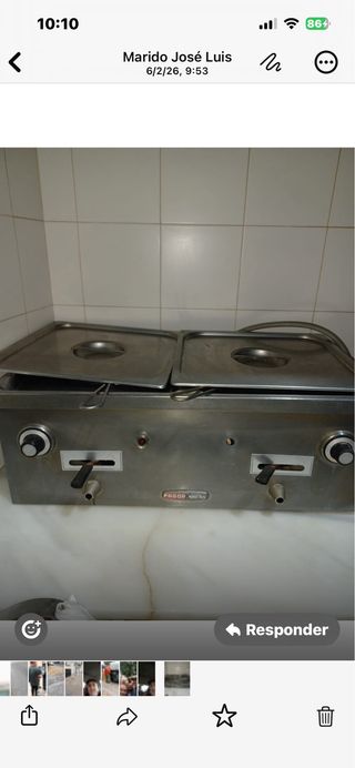 Freidora industrial para bar