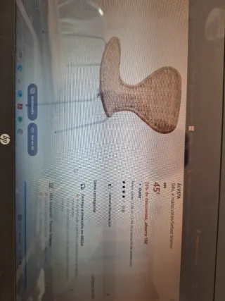 Sillas de ratan y metal