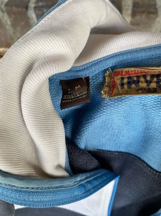 Sudadera Napapijri cremallera azul y blanca