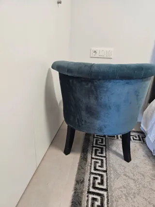 Butaca auxiliar capitoné terciopelo