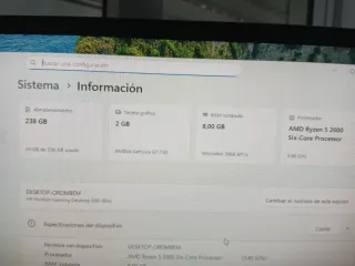 HP Ordenador Ryzen 5 2600