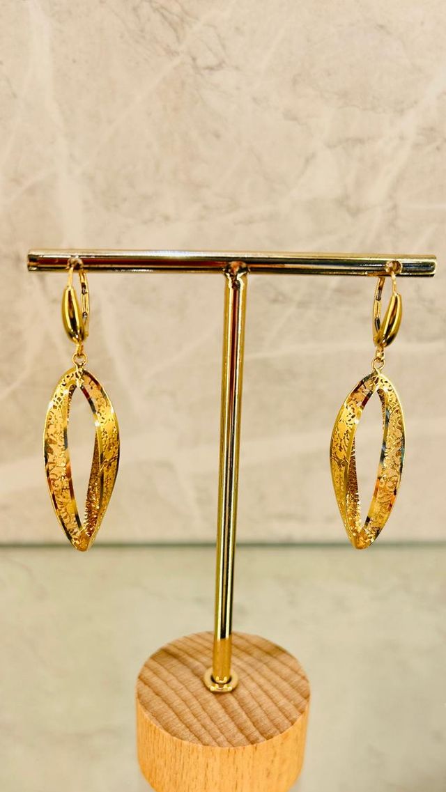 Pendientes Oro 18kl Labrados