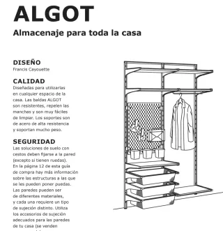 Estantería Modular ALGOT Ikea Blanca