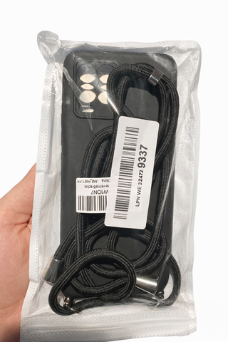 Funda con Cuerda para Realme 8/8 Pro 4G Negra