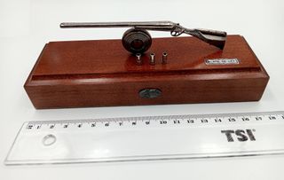 Figura de plata "escopeta paralela" Muela (11129)