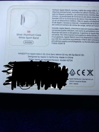 Apple Watch SE 2 44mm GPS Cellular