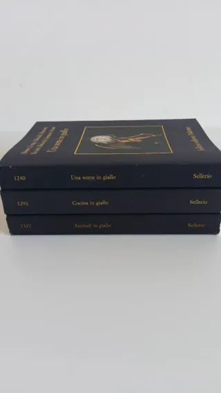 3 Libri Sellerio in giallo Nuovi