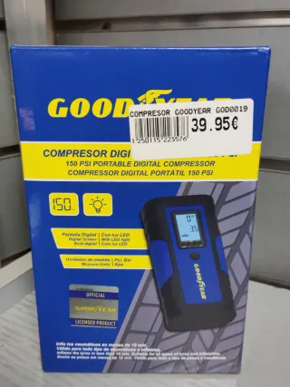 Compresor Goodyear 150 PSI Digital Portátil