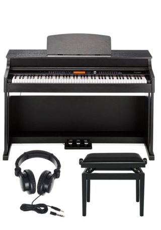 Piano Digital Negro con Accesorios
