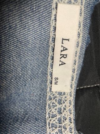 Chaleco tejano bordado LARA Talla S