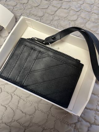 Monedero tarjetero Zara negro sin estrenar