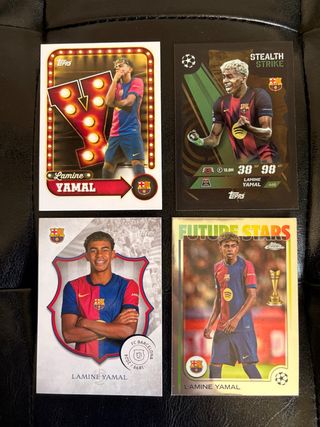 Lote Cromos Lamine Yamal FC Barcelona Topps