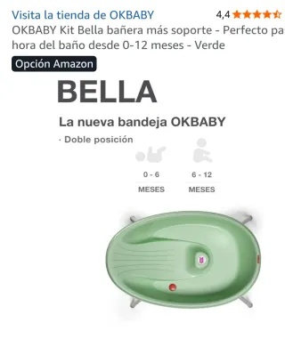 Bañera bebé con soporte y desagüe