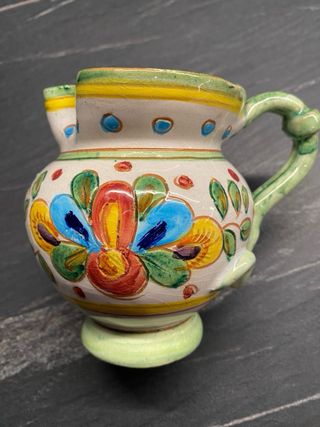 Coppia Brocche Vino Deruta Ceramica Artistica
